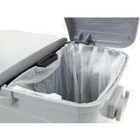 Poubelle à pédale double Dustbin 45L Plastique Gris - Image 2