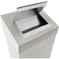 Poubelle avec tête hygiènique 18L, Coloris : Gris - Image 3