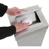 Poubelle avec tête hygiènique 18L, Coloris : Gris - Image 2