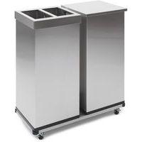 Poubelle Carro Mix 2x52,5 L, Matériau : Acier inoxydable - Image 3