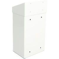Poubelle métallique - 18 L, Coloris : Blanc - Image 2