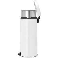 Poubelle à pédale NewIcon 30L blanche avec liner métal - Image 2