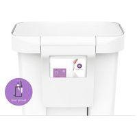Poubelle à pédale rectangulaire 45L avec Liner Pocket, Coloris : Blanc - Image 3