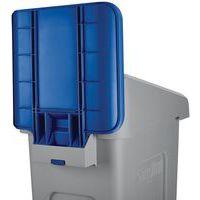 Panneau pour station de recyclage Slim Jim bleu - Image 3