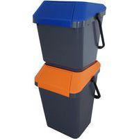 Poubelle EasyMax 45 L noir/orange - Image 2