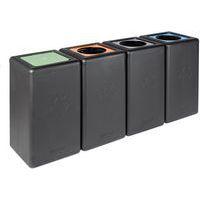 Poubelle circulaire BrickBin 65L Déchets organiques Noir/ver - Image 4