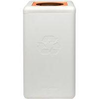 Poubelle circulaire BrickBin 65L Plastiques blanc / orange - Image 3