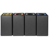 Poubelle circulaire à gobelets BrickBin Cups 65L noir/jaune - Image 3