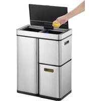 Poubelle élégante Mirage Plus Sensor Recycler 30+15+15 L - Image 2