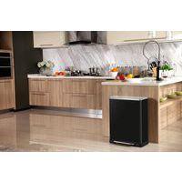 Poubelle à pédale E-Cube rectangulaire - 50 L, Matériau : Acier - Image 3