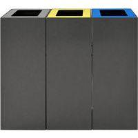 Unité modulaire pour tri sélectif 60L Gris foncé - Image 2