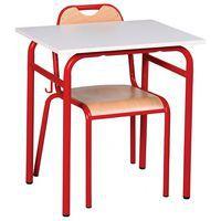 Lot de 30 tables Romane + chaises Etude 4 pieds - Manutan Expert - Image 3