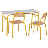 Lot de 15 tables Romane + chaises Etude 4 pieds - Manutan Expert - Image 4