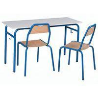 Lot de 15 tables Romane + chaises Etude 4 pieds - Manutan Expert - Image 2