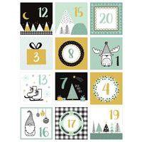 Stickers carrés en attendant noel (x24) thumbnail image 2