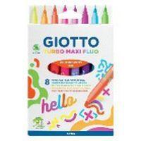 Etui de 8 feutres fluos pointe extra large - Image principale