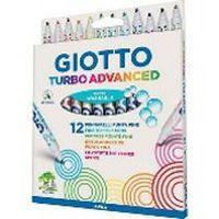 Etui 12 feutres couleur assortis Giotto Turbo Advanced pointe moyenne - Image principale