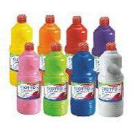 Assortiment 8 flacons 1 litre gouache giotto complémentaire - Image principale