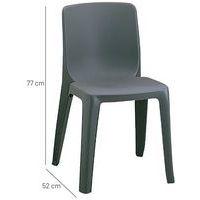 Chaise empilable Denver, M2, anthracite - Image 2
