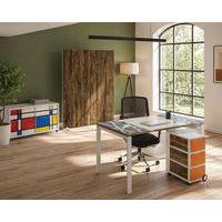 Caisson mobile Easy Office 4 tiroirs rangement corps blanc décor Zen - Image 4