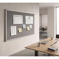 Panneau d'affichage textile Hxl : 90x120 cms - Fond Gris - Image 2