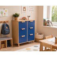 Meuble Filou  6 tiroirs sur pieds bleu delft - Image 2