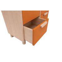Meuble Filou 6 tiroirs sur pieds orange de Sienne - Image 4