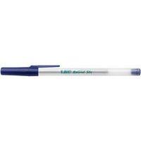 Stylo bille corps transparent pointe 1 mm tracé 0,32 mm bleu - Image 2