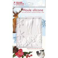 Moule en silicone 20 x 13 cm thème hiver - Image principale