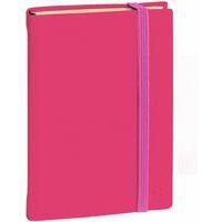 Carnet de note 24 ligné en soie 16x24 cm corail - Image principale