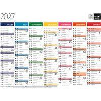 Lot de 10 Calendrier banque fr arc en ciel par 10 - 27x21cm - Image 2