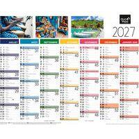 Lot de 10 Calendrier fantaisie fr tradition par 10 - 43x33,5cm - Image 2