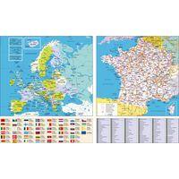 Lot de 10 Calendrier annuel horizontal fr arc en ciel par 10 - 65x43cm - Image 2