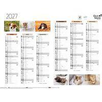 Lot de 10 Calendrier 2025 FANTAISIE 55X40,5 animaux par 10 - Image 2