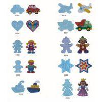 Lot 10 plaques préformées pour perles maxi thèmes assortis - Image principale