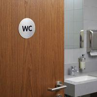 Plaque signalétique acier WC - Image 2