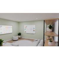 PROFESSIONAL tableau blanc 120x120cm Émail blanc - Image 2