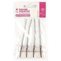 Pince crocodile métal 100 mm (lot de 4) - Image principale