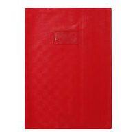 Protège-cahier+ Marque-page Grain Madras 22/100e A4 rouge (lot de 10) - Image principale