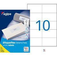 1000 Étiquettes adhésives blanches 105 x 57 mm - Image 2