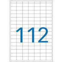 Etui A5 de 1792 étiquettes blanches multi-usages 12 x 18,3mm - Image 2