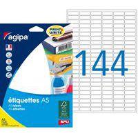 Etui A5 de 2304 étiquettes blanches multi-usages 8 x 20 mm - Image 2