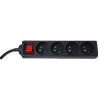 Multiprise 4 prises avec interrupteur noir - 4,0 m - Image 5