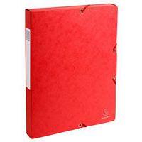 Boite de classement exabox carte lustrée dos 25 mm rouge - Image principale
