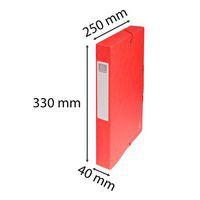 Boite de classement exabox carte lustrée dos 40 mm rouge - Image 4