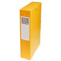Boite de classement exabox carte lustrée dos 60 mm jaune - Image principale