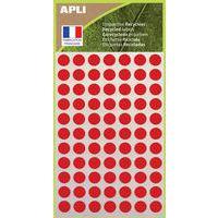 Pochette de 462 pastilles adhésives diamètre 8 mm rouge - Image principale