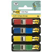 Lot de 4 x 35 Marque-pages post-it étroits 12x43 mm coul ass - Image principale