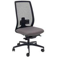 Chaise de bureau Oregon dos résille noire assise gris moyen - Image principale