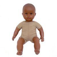 Poupon africain corps souple sans cheveux 50 cm - Image principale